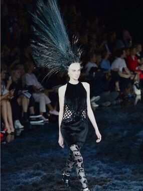 Louis Vuitton Spring 2014 Runway Black Sequin Dress